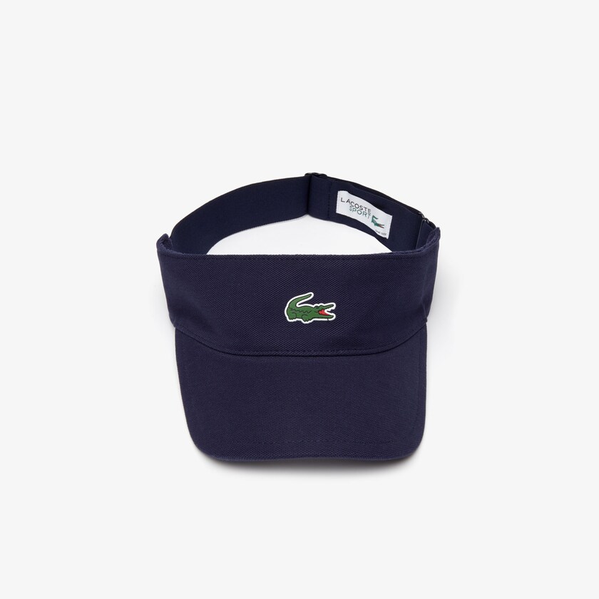 Boné Lacoste Masculino Azul Marinho Azuis SPORT Piqué And Fleece Tennis Visor ZC6-09520Y5