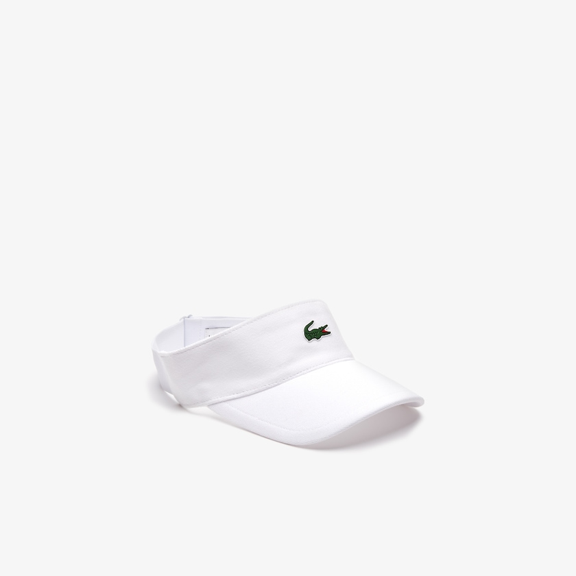 Boné Lacoste Masculino Branco SPORT Piqué And Fleece Tennis Visor HF2-47674W7
