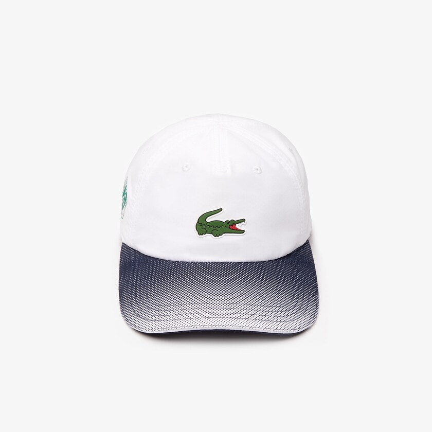 Boné Lacoste Masculino Branco Azul Marinho Azuis SPORT Roland Garros Ombré TD1-38603R0
