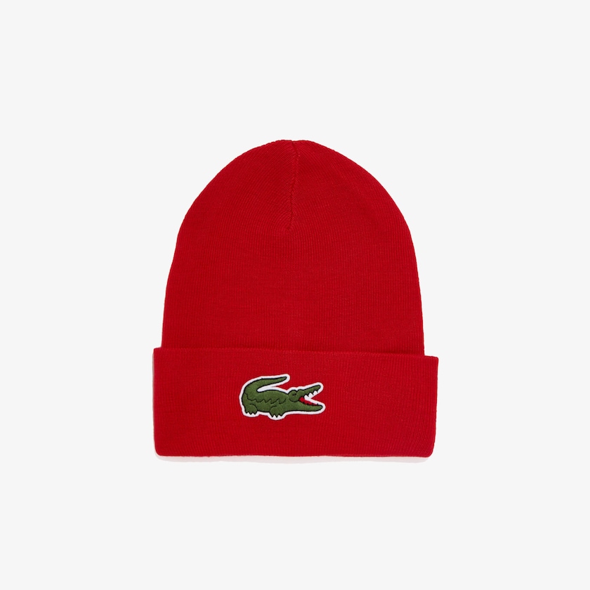 Boné Lacoste Masculino Vermelhas Wool Blend Knit IE3-82298J0