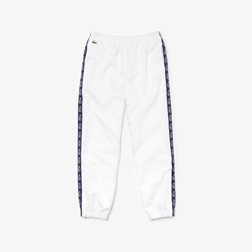 Calça Moletom Lacoste Masculino Branco Azul Marinho Azuis SPORT Band Tennis IE1-68146I6