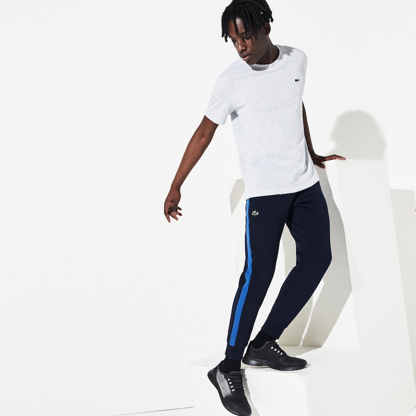Calça Moletom Lacoste Masculino Azul Marinho Azuis Azuis Azul Marinho Azuis SPORT Colorblock Fleece KA7-87578Y0