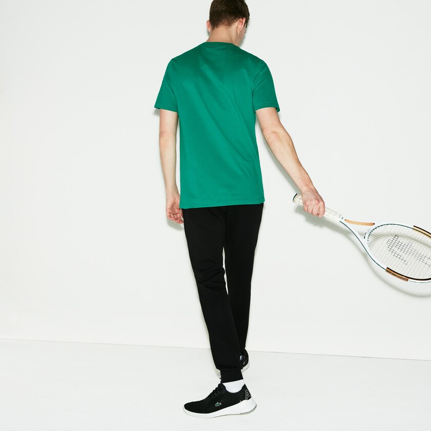 Calça Moletom Lacoste Masculino Pretas SPORT Fleece Tennis QL2-88618Y8