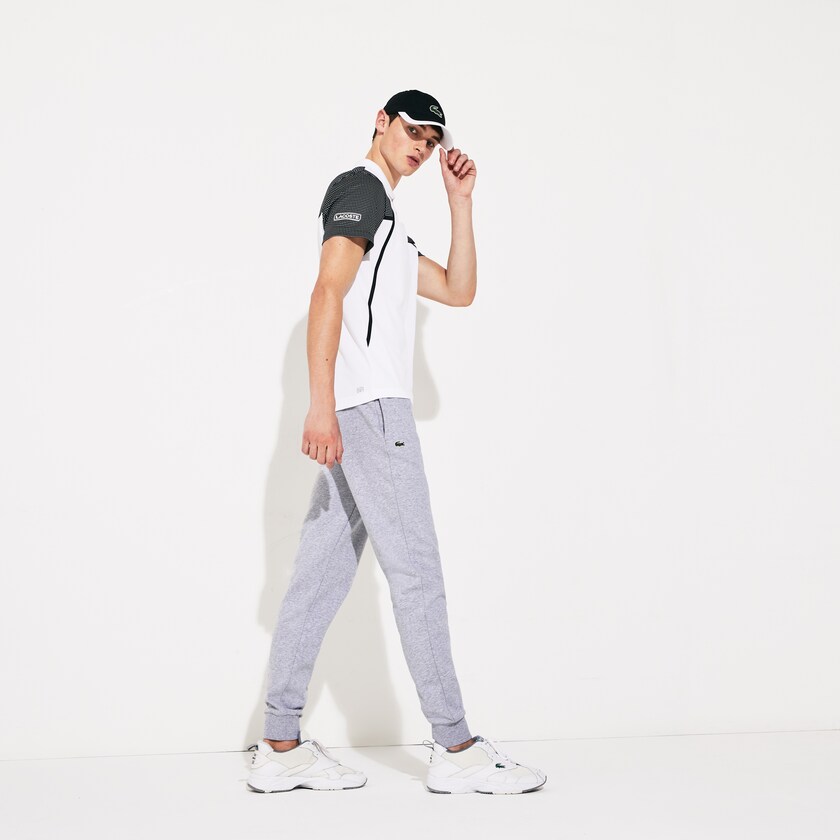 Calça Moletom Lacoste Masculino Cinzentas SPORT Fleece Tennis KE0-28432X5