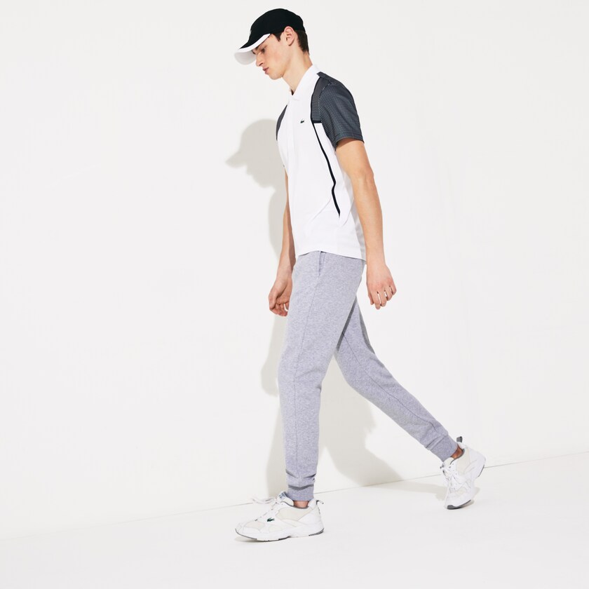 Calça Moletom Lacoste Masculino Cinzentas SPORT Fleece Tennis KE0-28432X5