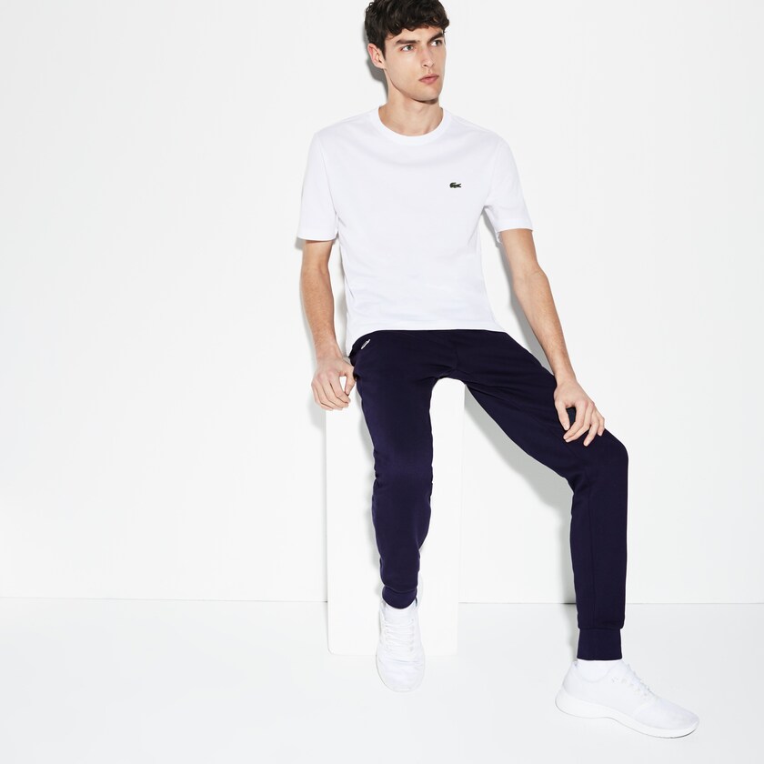 Calça Moletom Lacoste Masculino Azul Marinho Azuis SPORT Fleece Tennis WN0-72657N7