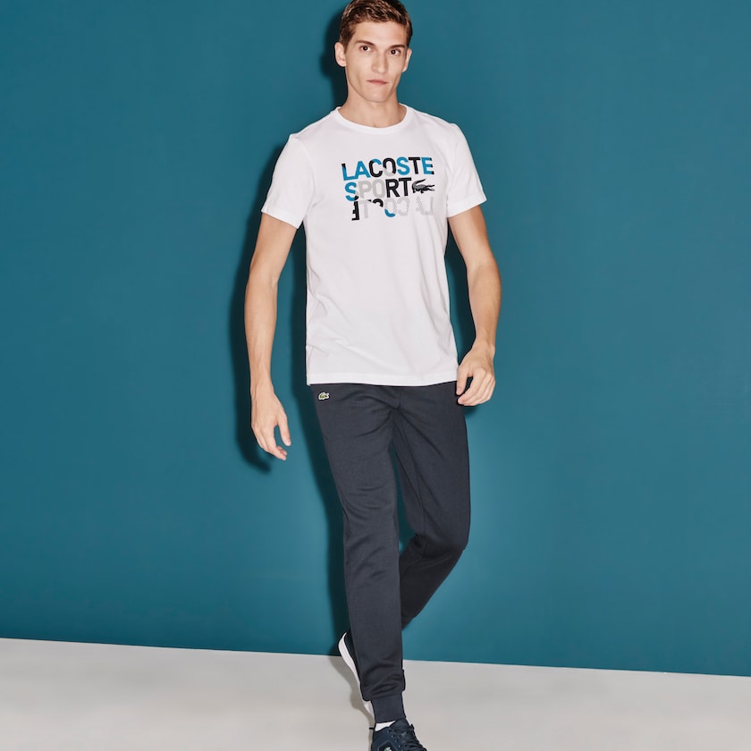 Calça Moletom Lacoste Masculino Azul Marinho Azuis SPORT Fleece Tennis WN0-72657N7