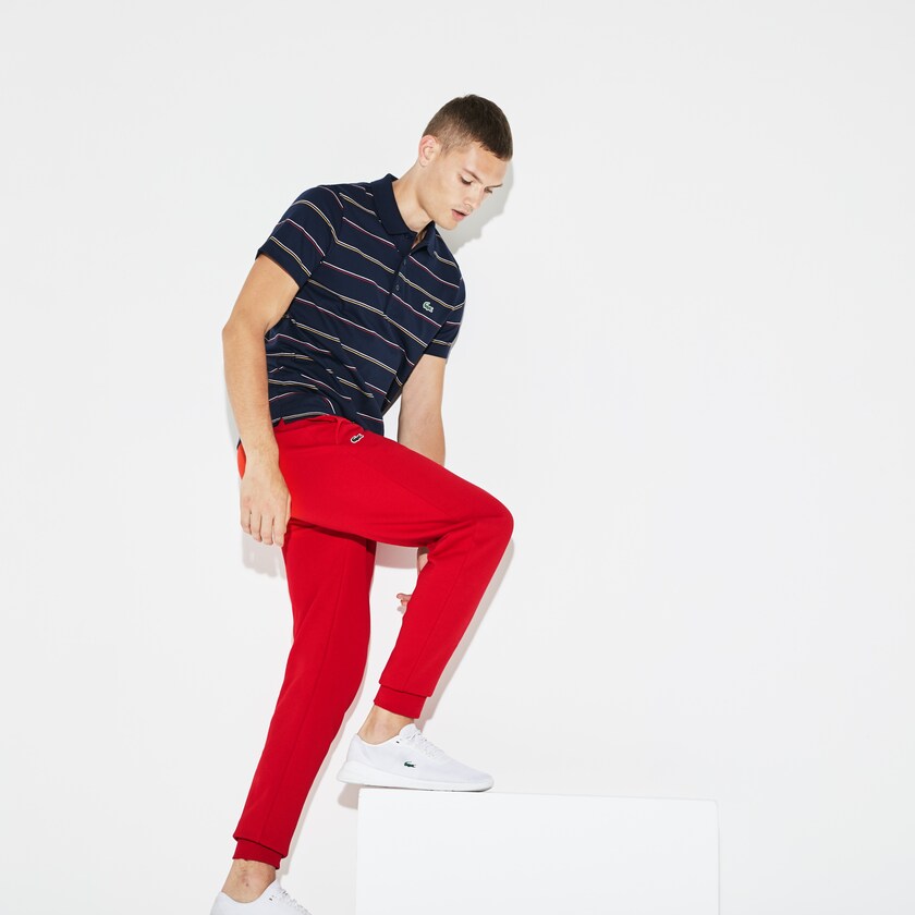 Calça Moletom Lacoste Masculino Vermelhas SPORT Fleece Tennis GW2-47164R5