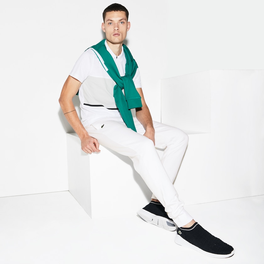 Calça Moletom Lacoste Masculino Branco SPORT Fleece Tennis ZY9-56825C6