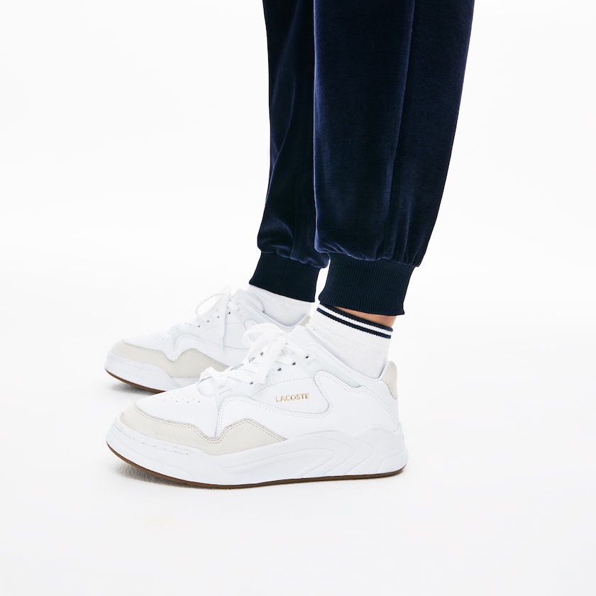 Calça Moletom Lacoste Feminino Azul Marinho Azuis Tapered Velour Terry EH1-51285U4