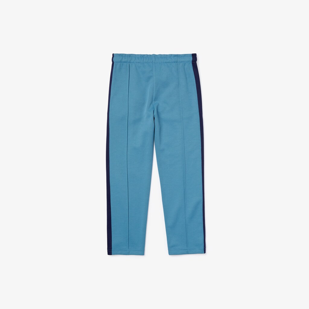 Calças Lacoste Criança Azuis Azul Marinho Azuis Branco Contrast Bands Lightweight Jogging ES9-92079Q1