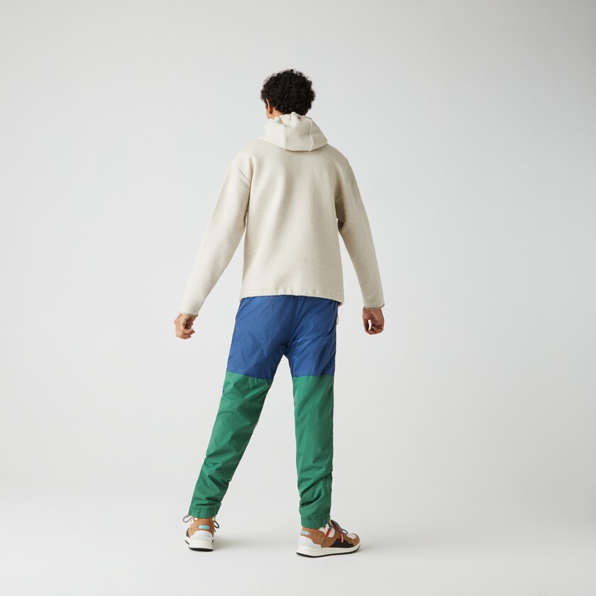 Calças Lacoste Masculino Verdes Azuis LIVE Colorblock Tracksuit KJ3-36773G3