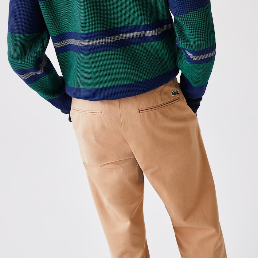 Calças Lacoste Masculino Bege LIVE Five-Pocket Chino LP6-05710W2