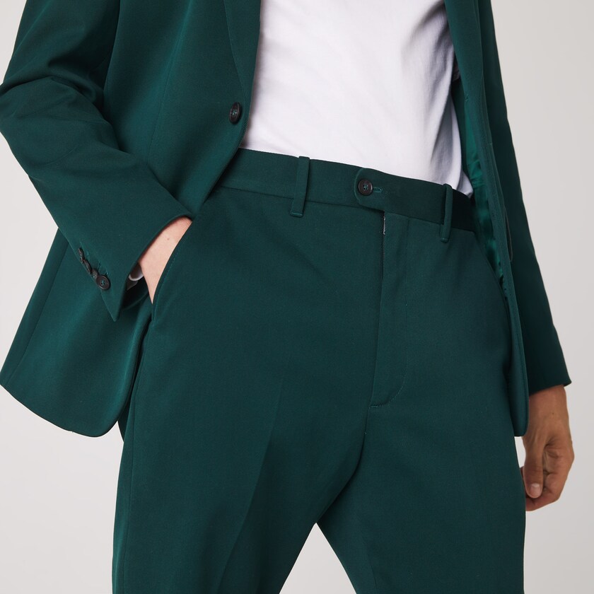 Calças Lacoste Masculino Verdes LIVE Standard Fit Cotton Canvas Suit US1-37723Y1