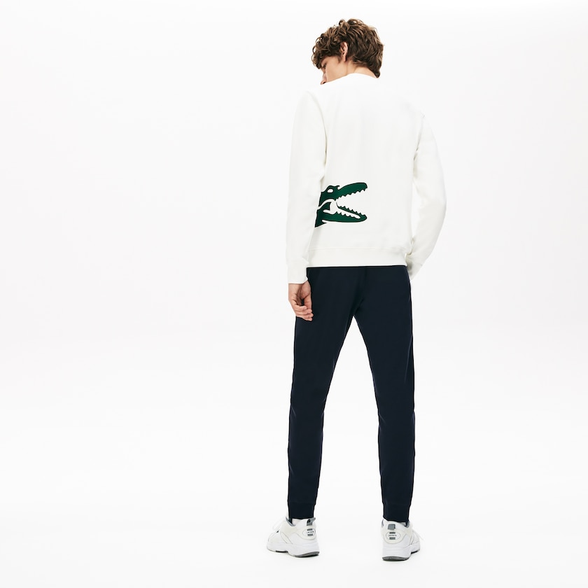 Calças Lacoste Masculino Azul Marinho Azuis Caqui Verdes Pleated Cotton-Silk Track KN6-47514B9