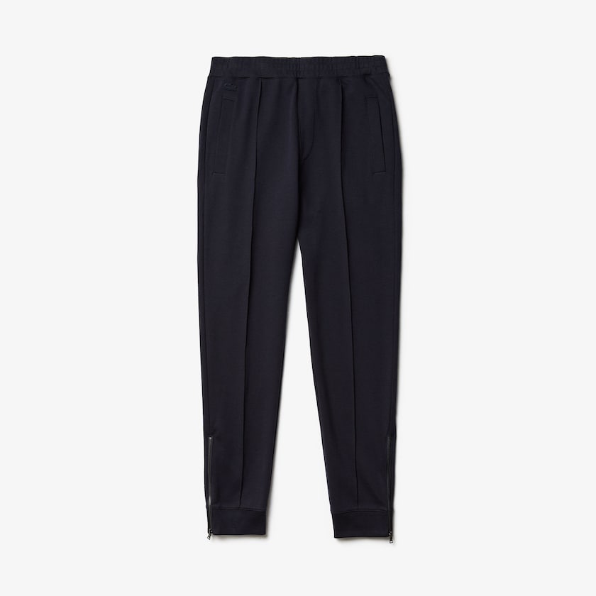 Calças Lacoste Masculino Azul Marinho Azuis Caqui Verdes Pleated Cotton-Silk Track KN6-47514B9