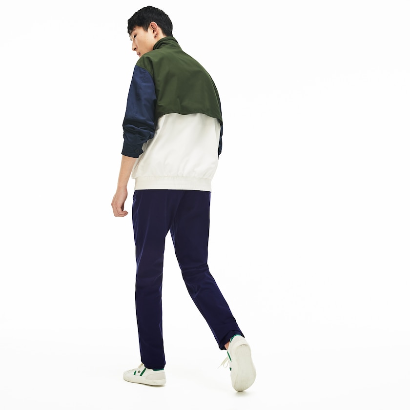 Calças Lacoste Masculino Azul Marinho Azuis Regular Fit Cotton Gabardine Chino VY0-87278V4