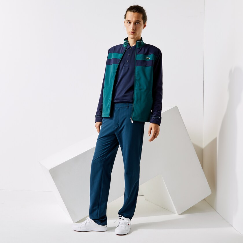 Calças Lacoste Masculino Azul Marinho Azuis Verdes SPORT Checkered Technical Golf QS0-06420W7