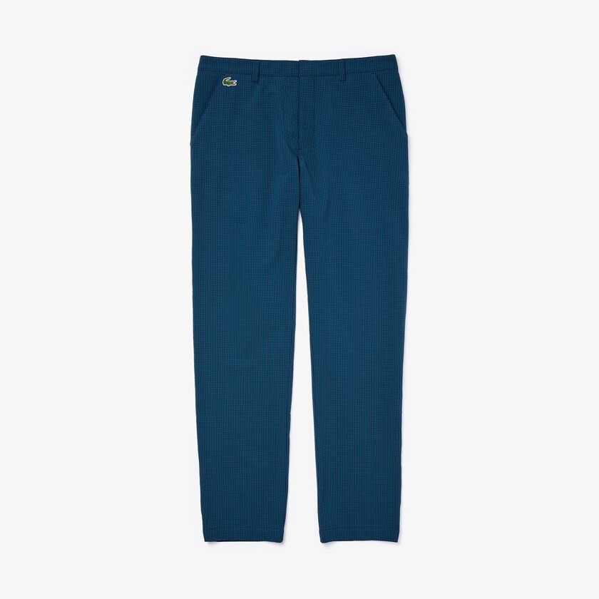 Calças Lacoste Masculino Azul Marinho Azuis Verdes SPORT Checkered Technical Golf QS0-06420W7