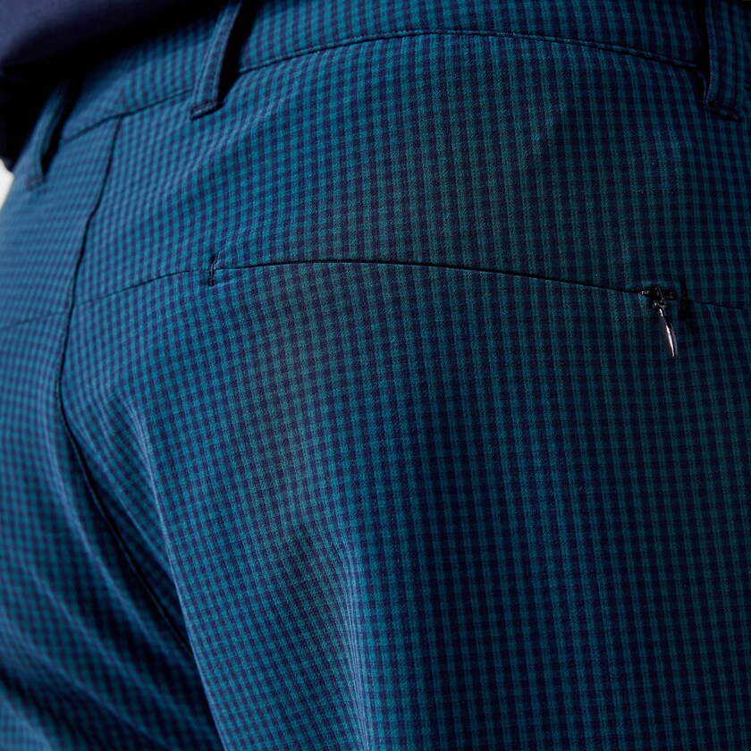 Calças Lacoste Masculino Azul Marinho Azuis Verdes SPORT Checkered Technical Golf QS0-06420W7