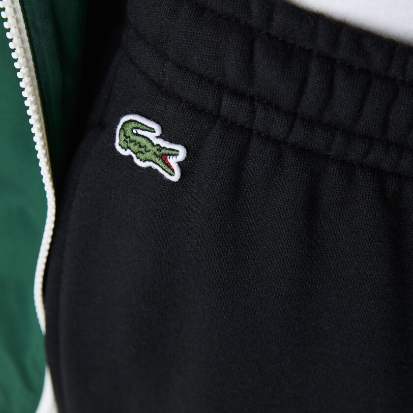 Calças Lacoste Masculino Pretas SPORT Crocodile Print Fleece Jogging BH9-99449O2