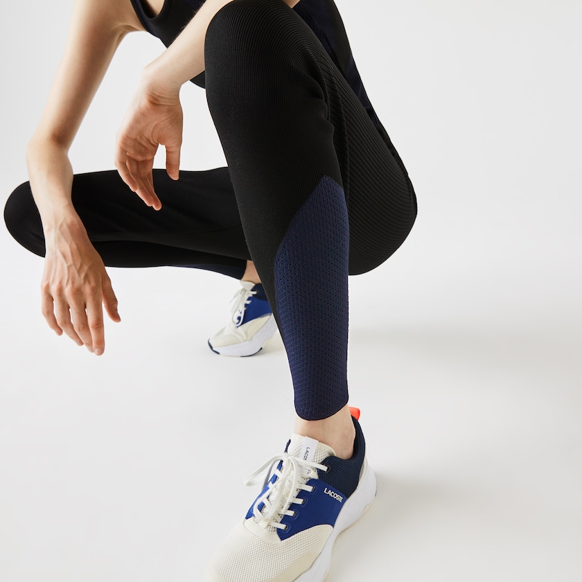 Calças Lacoste Feminino Pretas Azul Marinho Azuis SPORT Ergonomic Knit Leggings SW5-14211J3