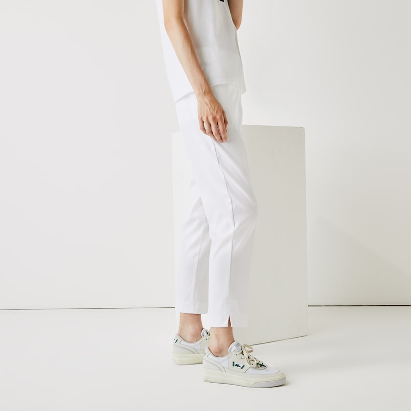 Calças Lacoste Feminino Branco SPORT Golf Pleated Tech Gabardine XA4-63146F0