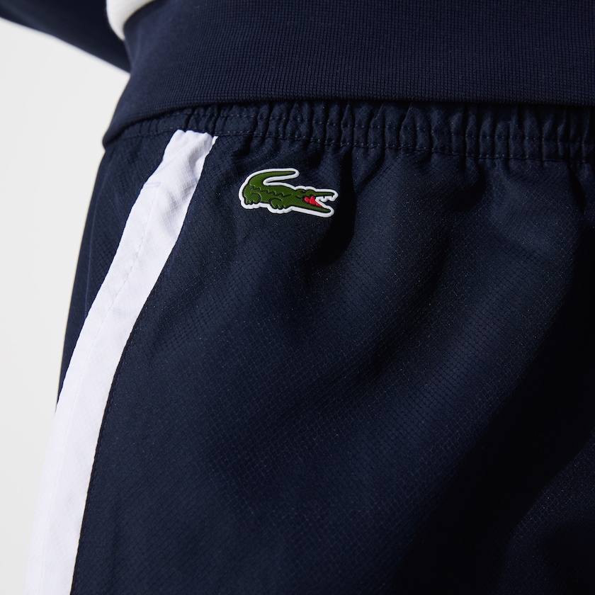 Calças Lacoste Masculino Azul Marinho Azuis Branco Turquesa Azul Marinho Azuis SPORT Lightweight Color-Block Track UW7-61206W6