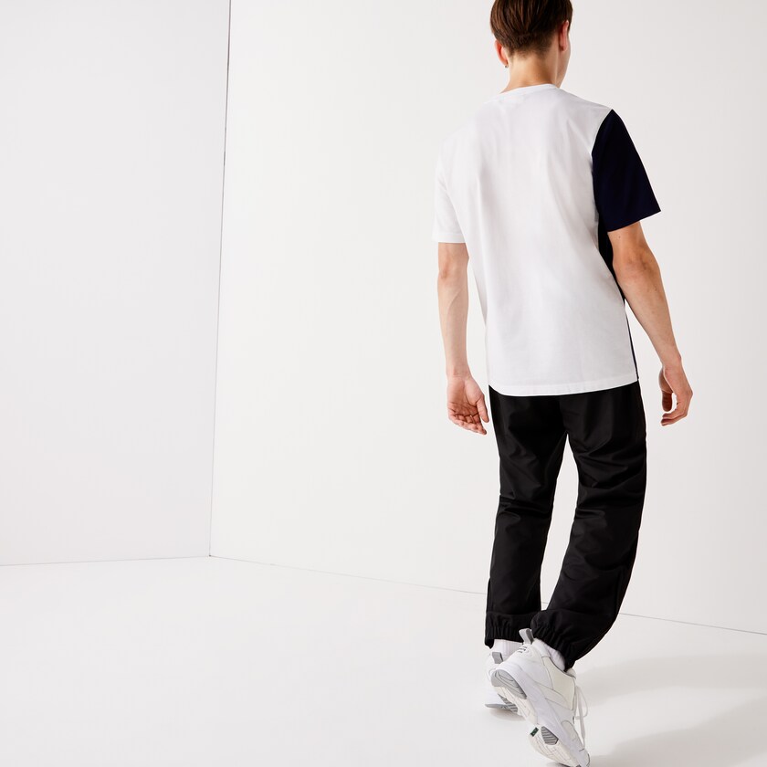 Calças Lacoste Masculino Pretas SPORT Performance Side Zip Track QI3-98839Y1