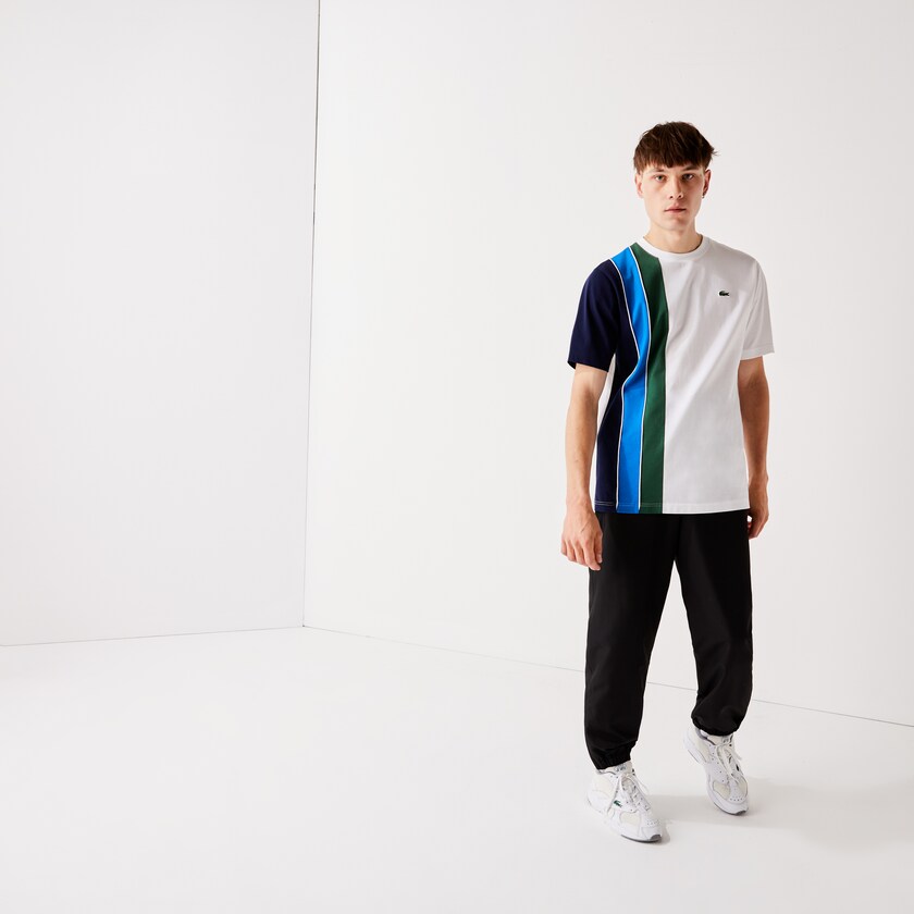Calças Lacoste Masculino Pretas SPORT Performance Side Zip Track QI3-98839Y1