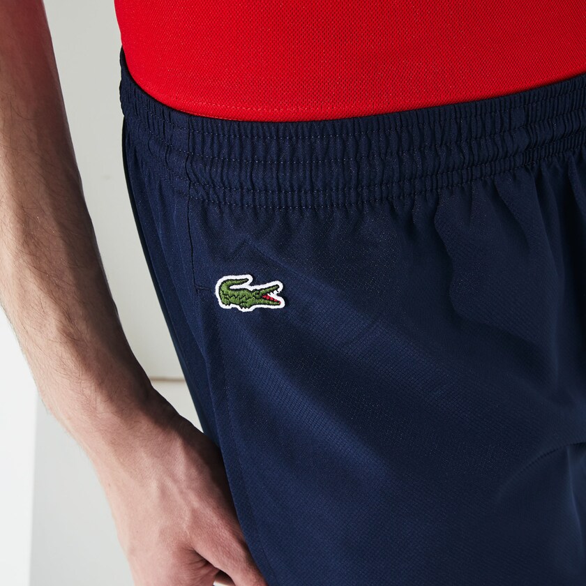 Calças Lacoste Masculino Azul Marinho Azuis SPORT Performance Side Zip Track HA6-18421Z4