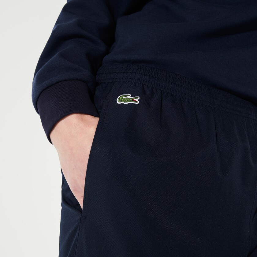 Calças Lacoste Masculino Azul Marinho Azuis SPORT Performance Side Zip Track HA6-18421Z4