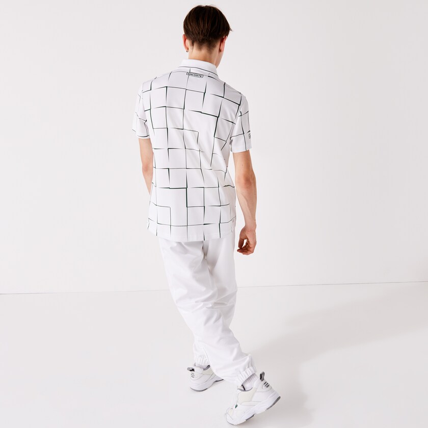 Calças Lacoste Masculino Branco SPORT Performance Side Zip Track ER1-45884Q7