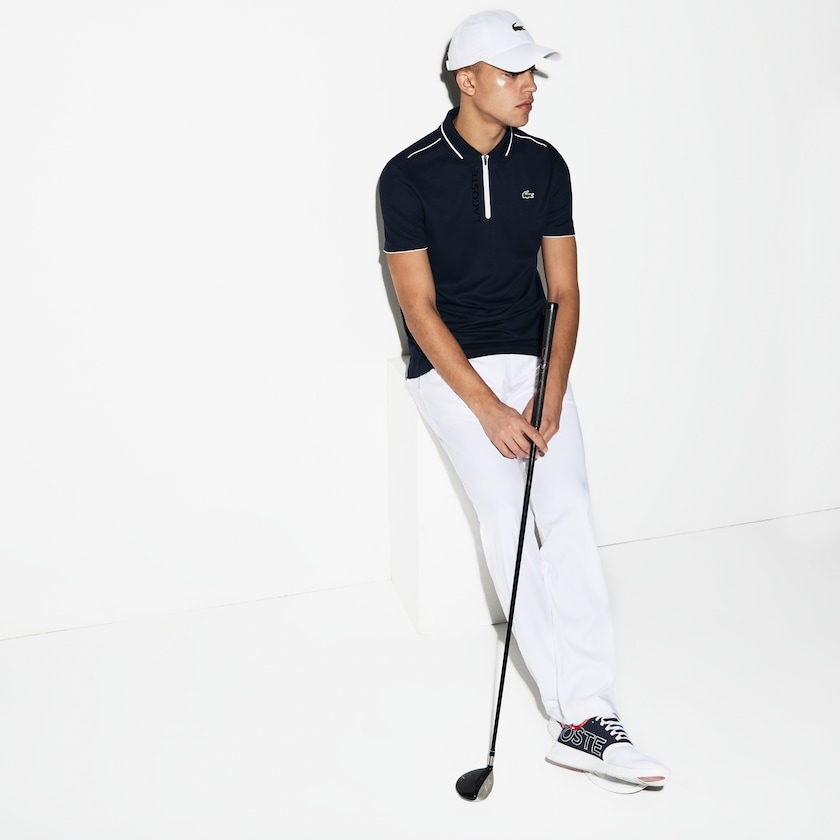 Calças Lacoste Masculino Branco SPORT Technical Gabardine Golf Chino LB8-07610J7