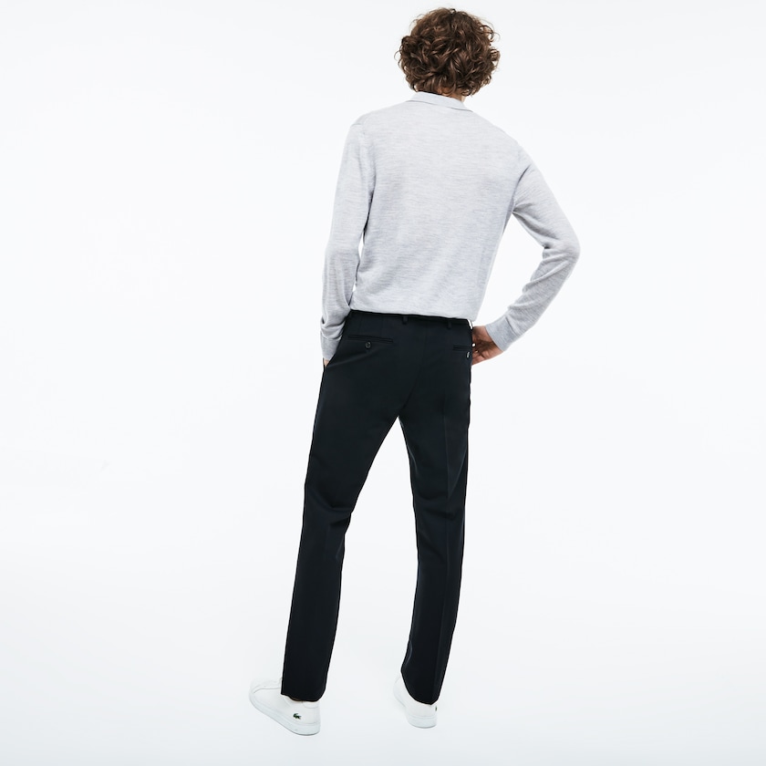 Calças Lacoste Masculino Azul Marinho Azuis Slim Fit Stretch Twill Chino TJ5-23932X2