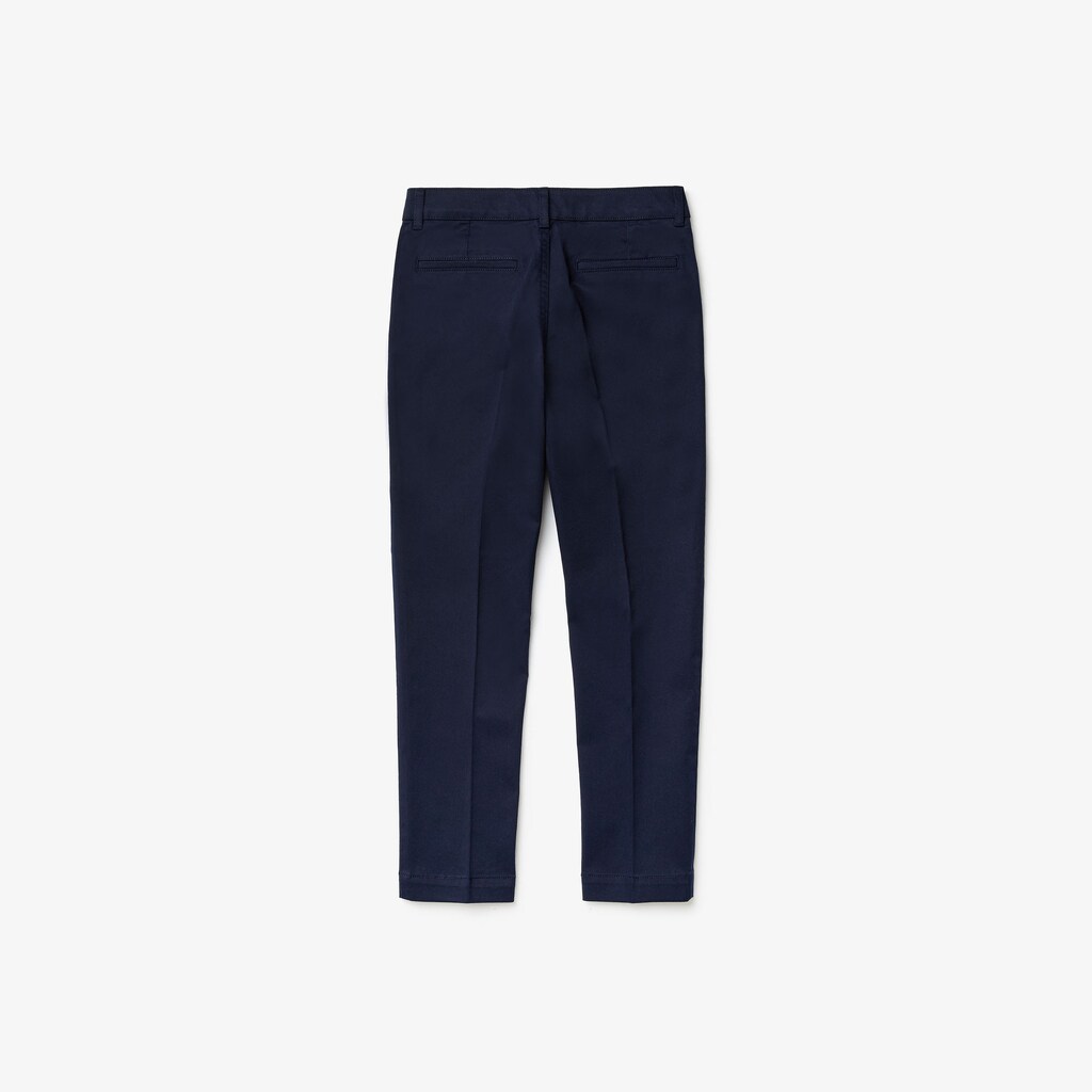 Calças Lacoste Criança Azul Marinho Azuis Stretch Calças Chino HL8-97609Q8