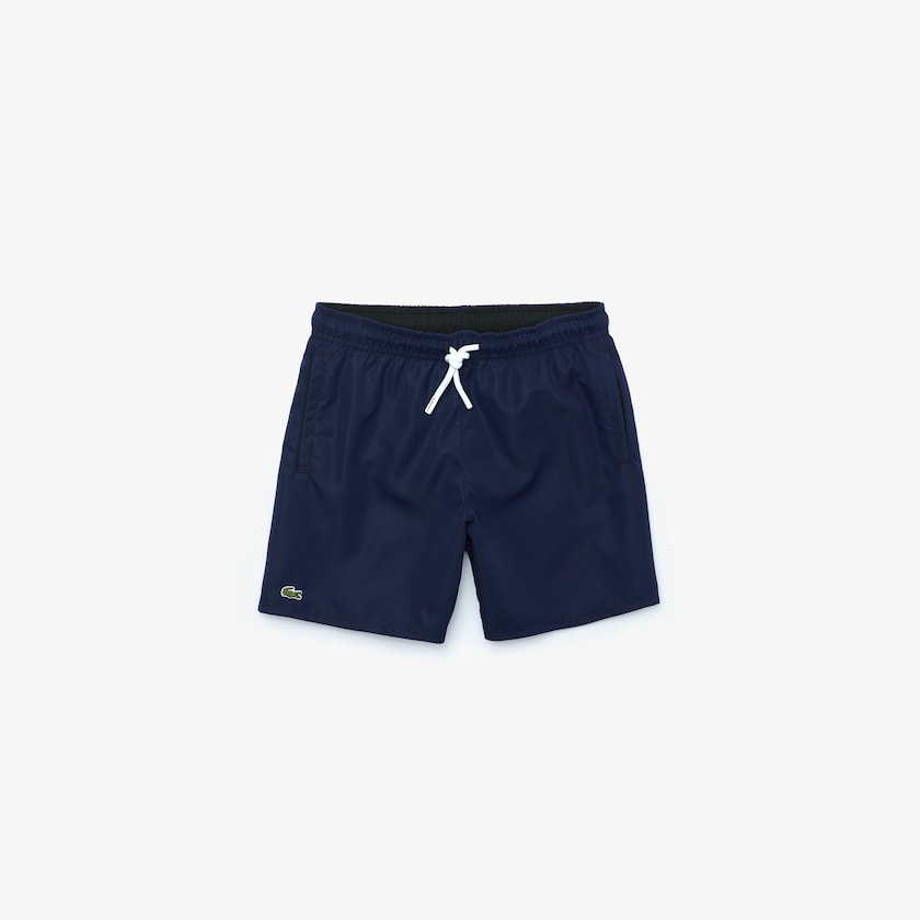 Calção Lacoste Criança Azul Marinho Azuis Pretas Classic Swim Trunks NB6-08400H6