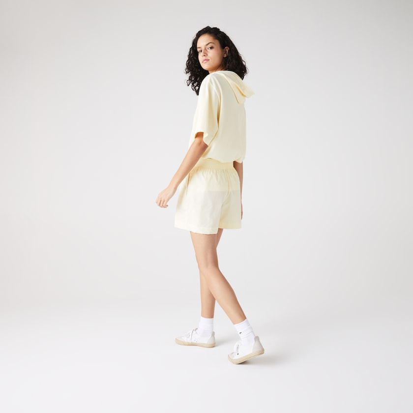 Calção Lacoste Feminino Amarelas Light Cotton Poplin DB7-80878O0