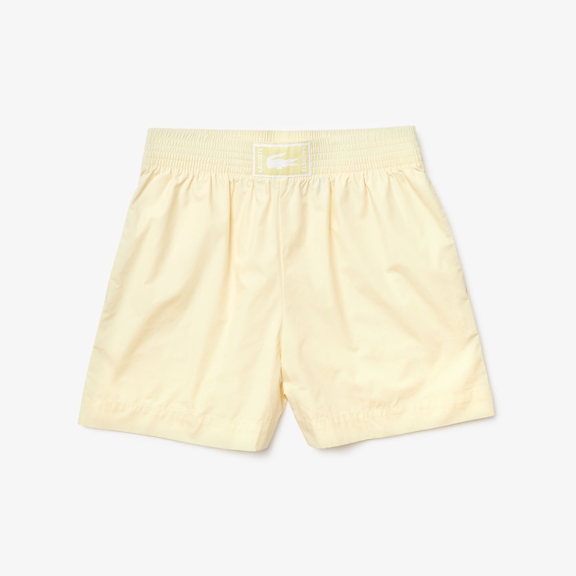 Calção Lacoste Feminino Amarelas Light Cotton Poplin DB7-80878O0