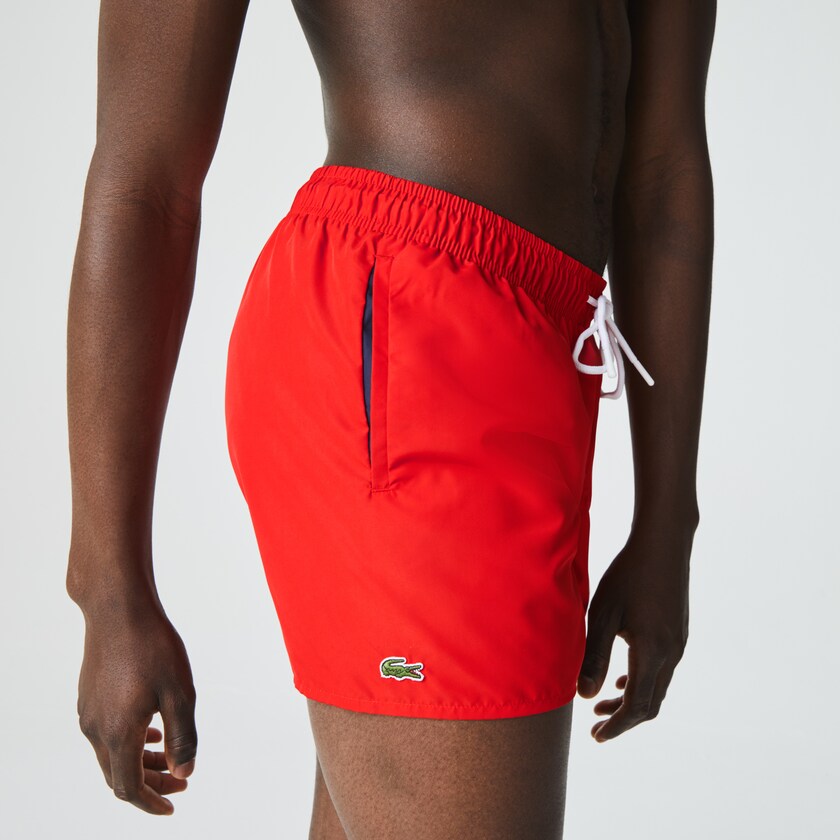 Calção Lacoste Masculino Vermelhas Azul Marinho Azuis Light Quick-Dry Swim RG6-15441F0