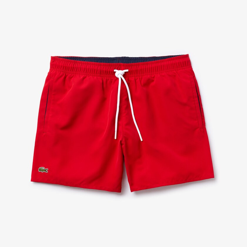 Calção Lacoste Masculino Vermelhas Azul Marinho Azuis Light Quick-Dry Swim RG6-15441F0