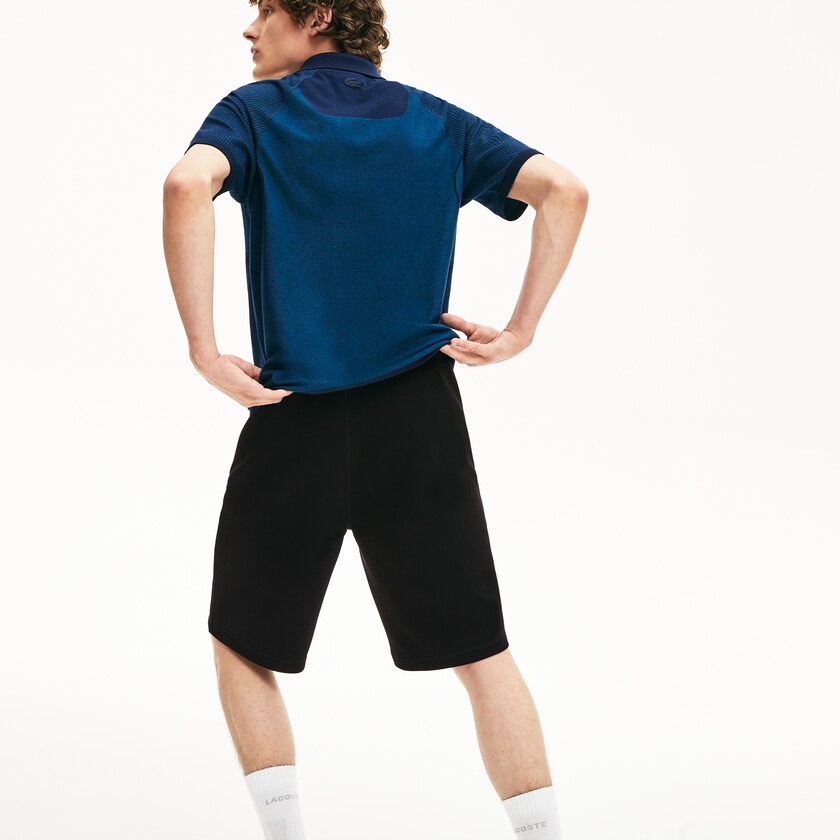 Calção Lacoste Masculino Pretas Motion Stretch Cotton Bermuda GA1-91519X5