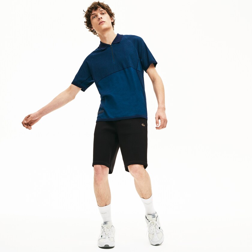 Calção Lacoste Masculino Pretas Motion Stretch Cotton Bermuda GA1-91519X5