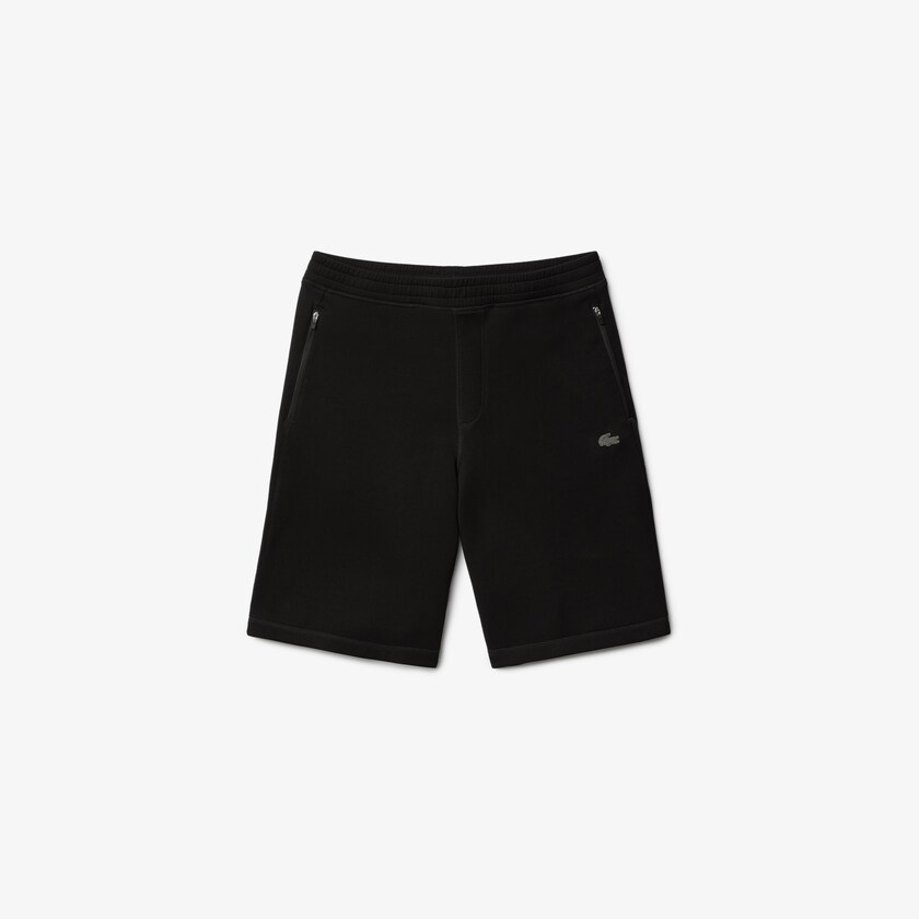 Calção Lacoste Masculino Pretas Motion Stretch Cotton Bermuda GA1-91519X5
