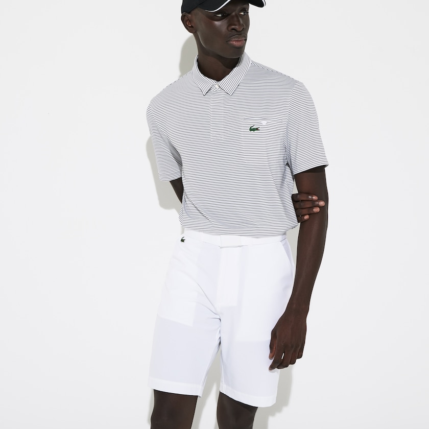 Calção Lacoste Masculino Branco SPORT Breathable Stretch Golf Bermudas OK2-27732B4