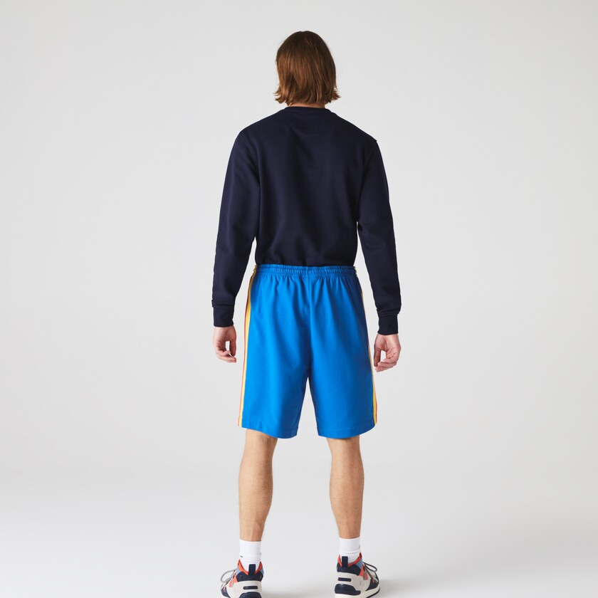 Calção Lacoste Masculino Azuis Amarelas Vermelhas Azul Marinho Azuis Branco SPORT Contrast Band Fleece DC8-28492H3