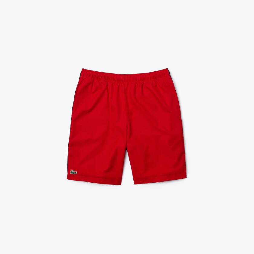 Calção Lacoste Masculino Vermelhas Azuis SPORT Contrast Band Two-Tone Lightweight SQ1-31123J5