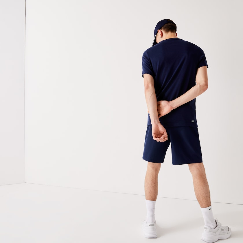 Calção Lacoste Masculino Azul Marinho Azuis SPORT Tennis Stretch CH1-30213Z7