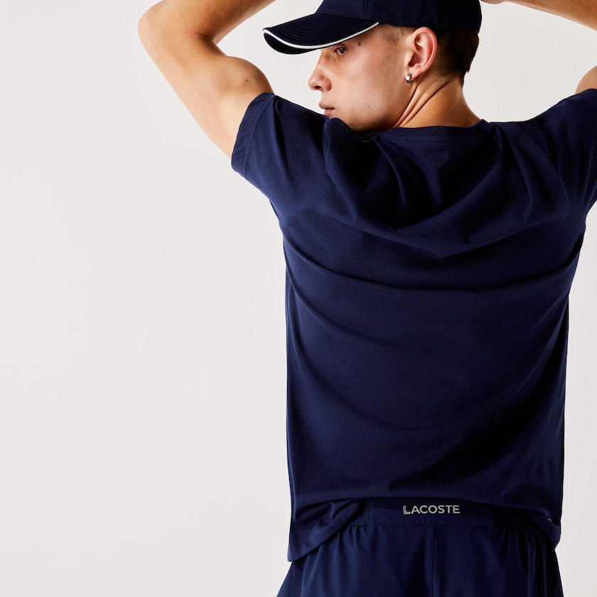 Calção Lacoste Masculino Azul Marinho Azuis SPORT Tennis Stretch CH1-30213Z7