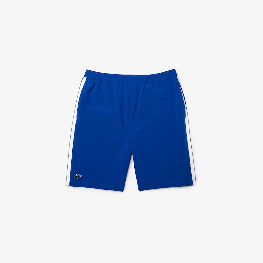 Calção Lacoste Masculino Azuis Branco SPORT x Novak Djokovic Breathable Stretch CW6-56135I6